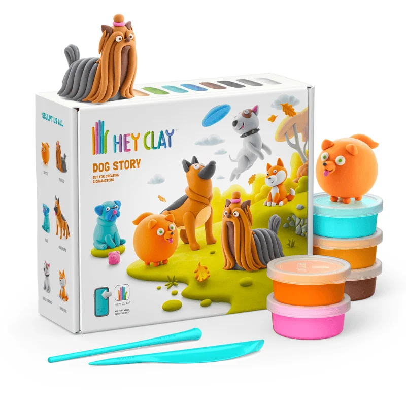 Hey Clay Yaratıcı Kil Seti - Dog Story resmi