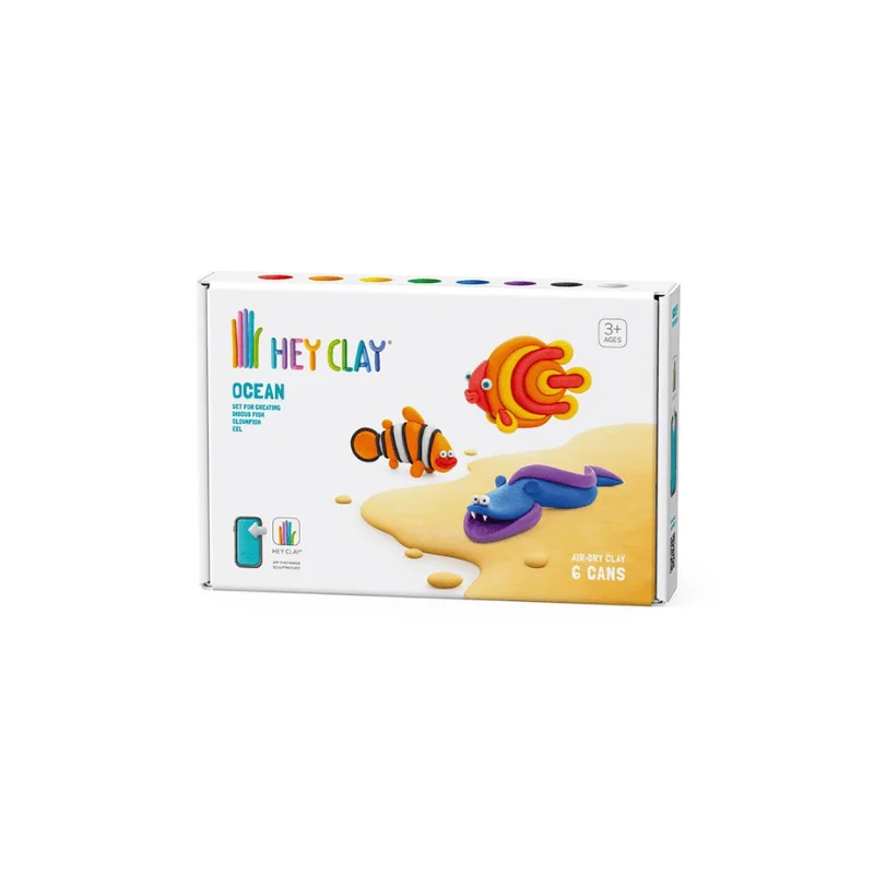 Hey Clay Yaratıcı Kil Seti - Clownfish, Discus Fish, Eel resmi