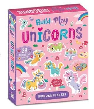 Build and Play - Unicorns Book and Play Set resmi