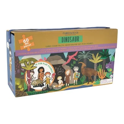 60 Parça Yer Yapbozu Dinazor resmi