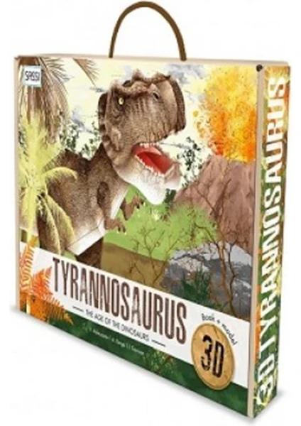 Kitap ve 3D Model - Tyrannosaurus resmi
