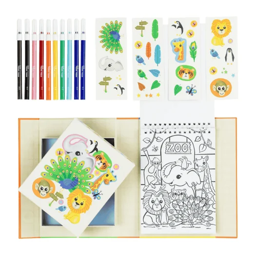 Tiger Tribe Boyama Seti - Hayvanat Bahçesi resmi