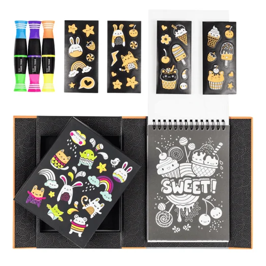 Tiger Tribe Neon Boyama Seti - Glow Friends resmi