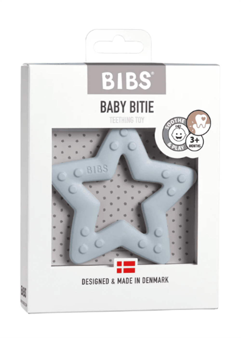 Bibs Baby Bitie Star Diş Kaşıyıcı Baby Blue resmi