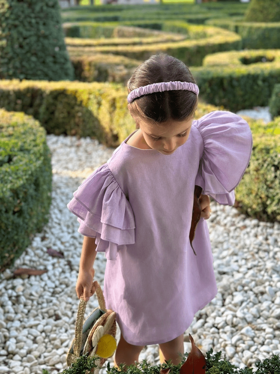 Butterfly Dress Lila 0-2 Yaş resmi