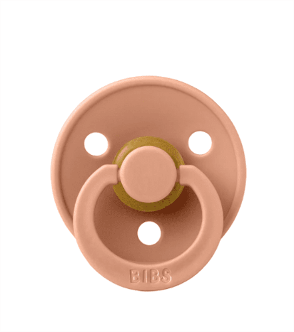 Bibs Colour Kauçuk Emzik Peach Size 1 resmi