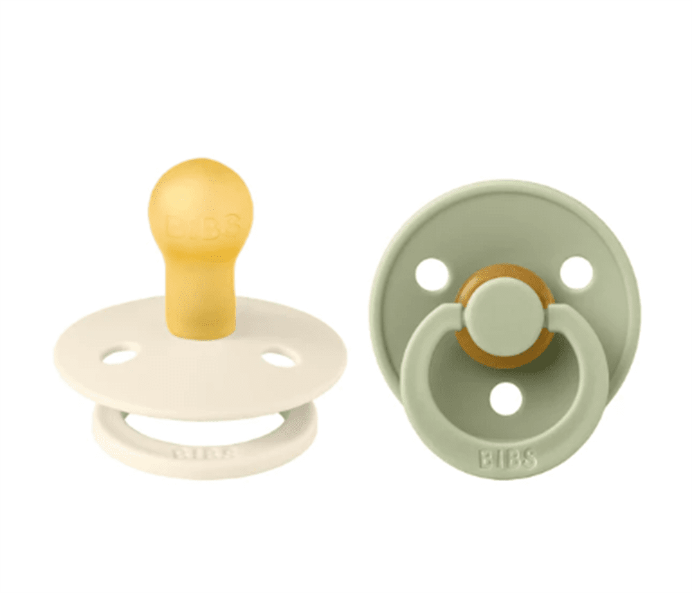 Bibs Colour Kauçuk Emzik Sage / Ivory Size 1 resmi