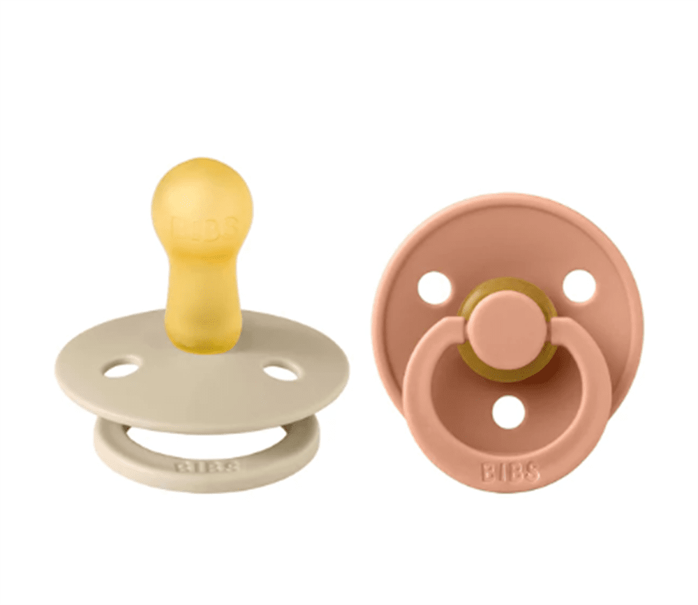 Bibs Colour Kauçuk Emzik Vanilla / Peach Size 2 resmi