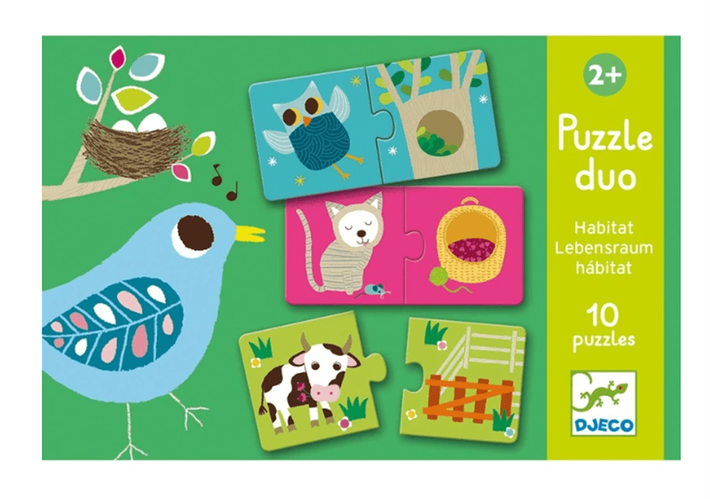 Djeco İkili Puzzle/ Duo Habitat resmi