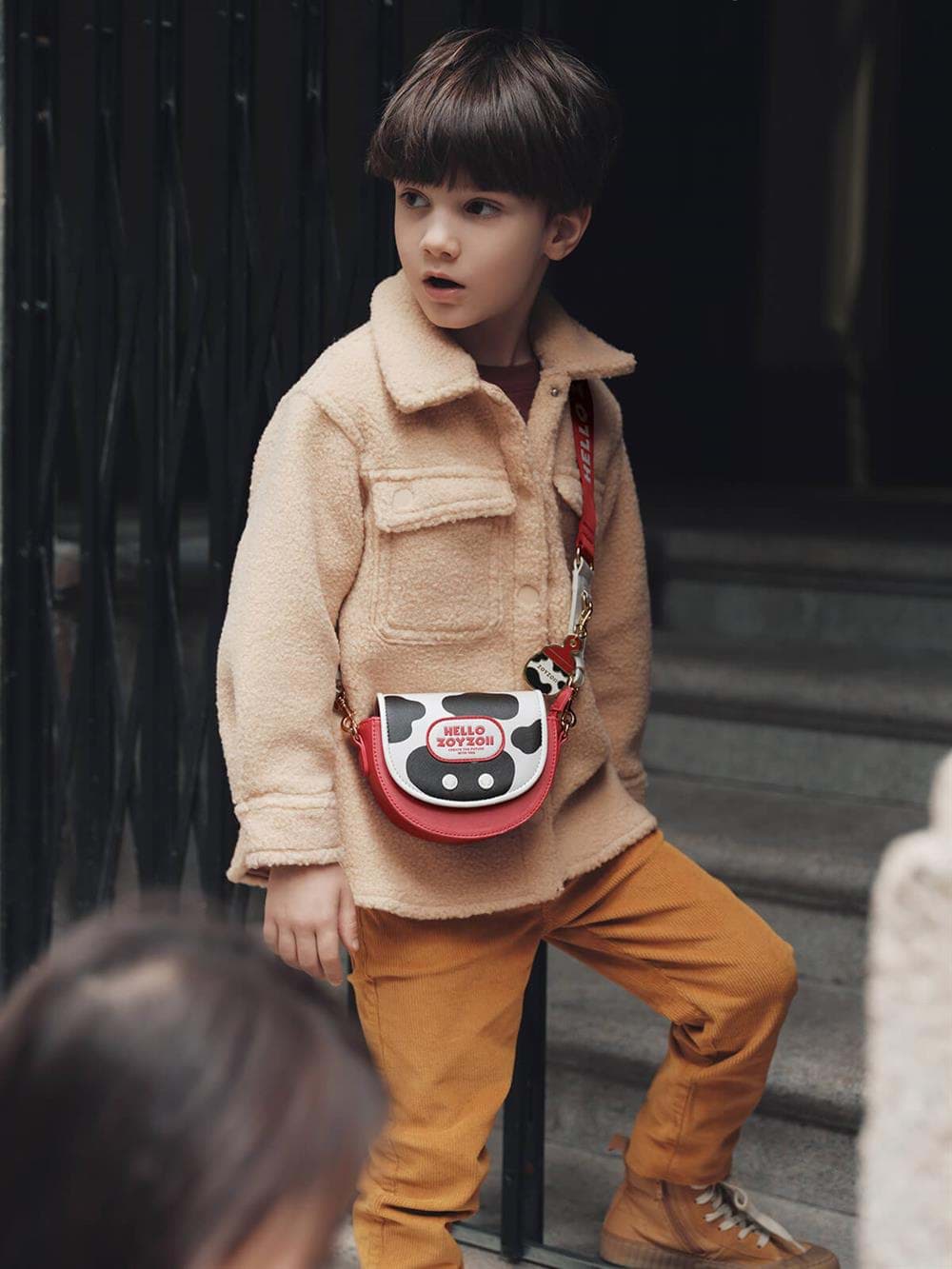 Milk Cow Çapraz Askılı Çocuk Omuz Çantası resmi